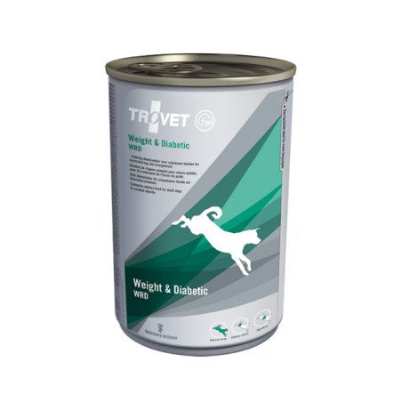 cibo dietetico trovet peso e diabete wrd umido per cani 400g