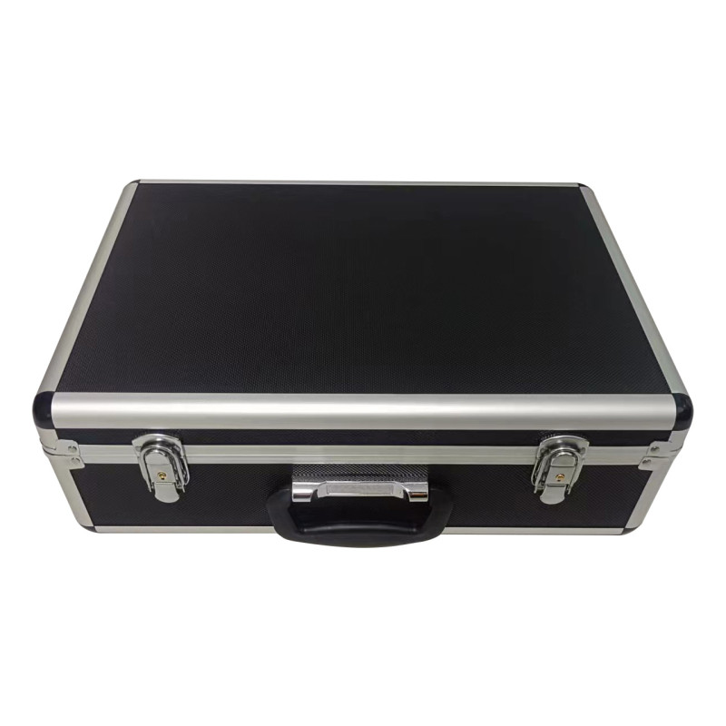 valigetta portautensili techly alluminio 460x330x150mm nero/argento