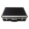 valigetta portautensili techly alluminio 460x330x150mm nero/argento