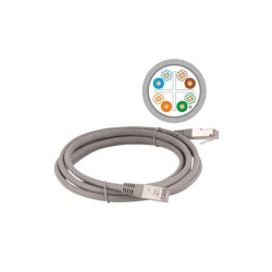 cavo di rete alantec kks6sza1.0 grigio 1m cat6 f/utp (ftp) [kks6sza1.0]