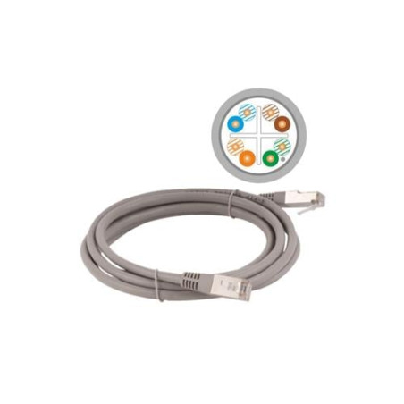 cavo di rete alantec kks6sza1.0 grigio 1m cat6 f/utp (ftp) [kks6sza1.0]