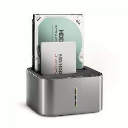docking station hard disk axagon adsa-dc 30w usb 3.2 tipo c grigio