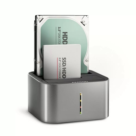 docking station hard disk axagon adsa-dc 30w usb 3.2 tipo c grigio
