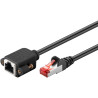 cavo di rete patch goobay 65636 prolunga cat.6 s/ftp 0.5m nero [65636]