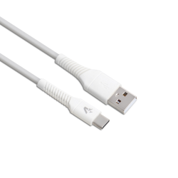 cavo vultech per smartphone da usb a tipo-c 1.2m 3.0a 60w bianco