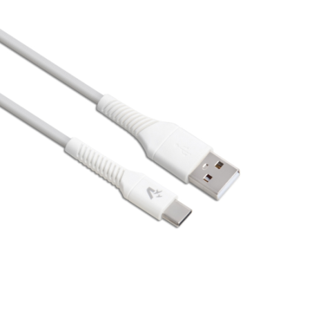 cavo vultech per smartphone da usb a tipo-c 1.2m 3.0a 60w bianco