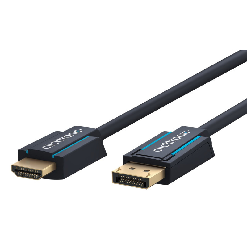 cavo adattatore clicktronic 44926 displayport/hdmi 5m nero