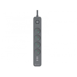 presa multipla tracer power 4prese line+ 1.5m nera [tralis47027]