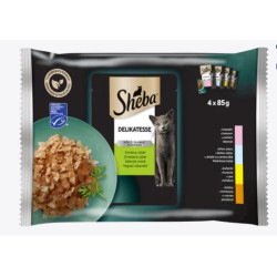 mangime umido sheba di pollameo delizie aromi per gatti 40x85 g