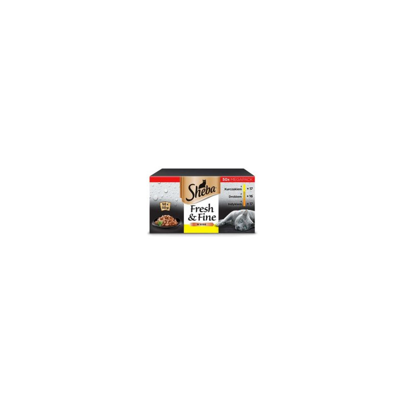 mangime umido sheba aromi di pollame per gatti 120 x 85g
