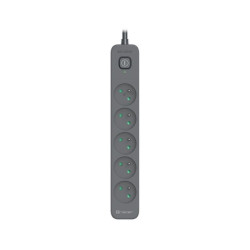 multipresa tracer powerline+ 5 prese 3m grafite