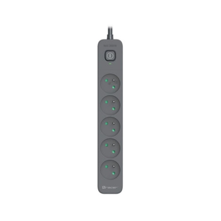 multipresa tracer powerline+ 5 prese 3m grafite