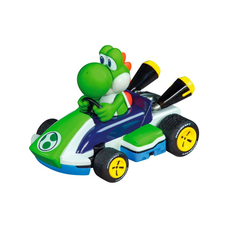 carrera rc 2.4ghz 1/32 mario kart yoshi auto telecomandata 78x78x119mm