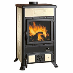 stufa a legna la nordica rossella r1 5.0 9kw classe a+ panna [7017606