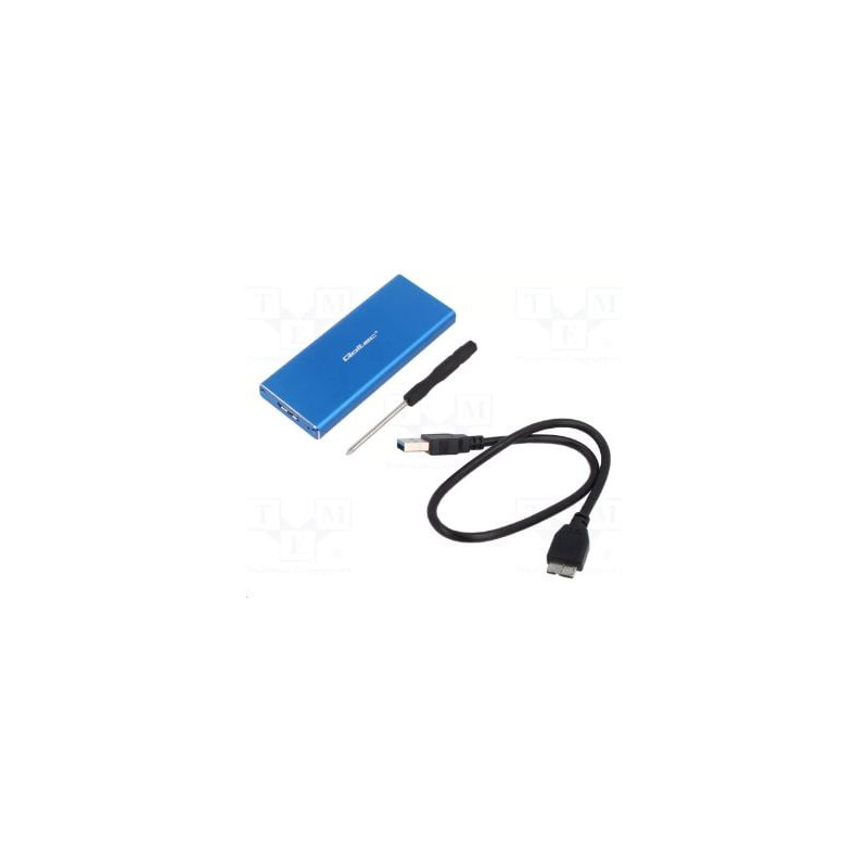 box ssd qoltec ngff 51832/ssd m.2/usb 3.0/2 tb/5 gb/s/blu [51832]