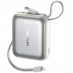 baterria portatile awei as-181 powerbank 10000mah 35w argento