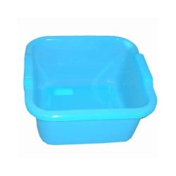 Bacinella stefanplast quadrata polietilene azzurra l 16 38x38 [stefanplast]