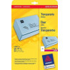 etichette avery laser trasparenti l7567-25fogli (1 etichette/foglio