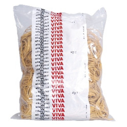 elastici per ufficio viva 1kg in busta giallo diametro 100 mm [e100]