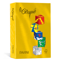 carta in risma colorata favini 500 fogli a4 80gr lecirque giallo
