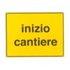 cartello stradale inizio cantiere 40x60 [dbverona ]