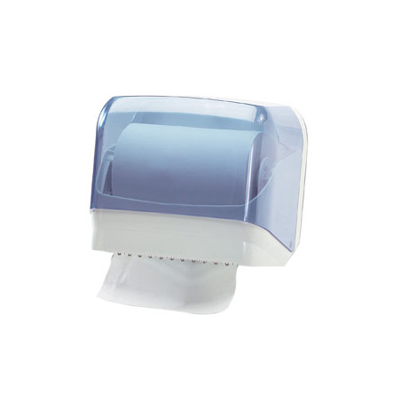 dispenser asciugamani in rotolo/ fogli trasparente/bianco mar plast