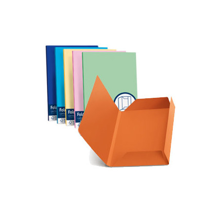 cartellina in cartone a 3 lembi favini 25 pz. rosa 24,5x34,5cm 200gr