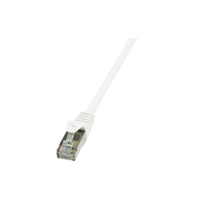 cavo di rete patch in cca schermato cat. 6 bianco f/utp 1 m bulk