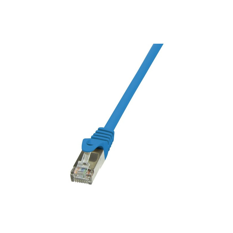 cavo di rete patch in cca schermato cat. 6 blu f/utp 5 m bulk