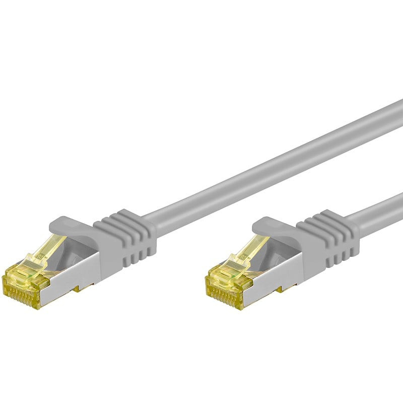 Cavo patch cat.7 plug rj45 6a s/ftp lszh 1m grigio