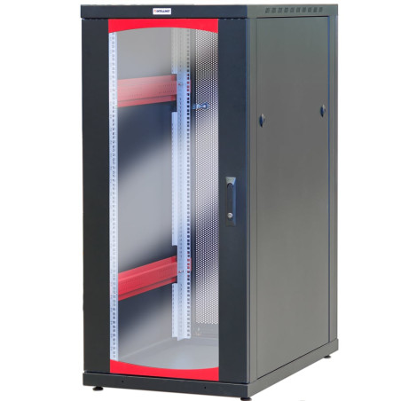armadio server rack techly 19'' 600x1000 27 unita' nero