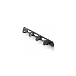 pannello passapermute tecnosteel 1u - 4 anelli corti [f9030n]