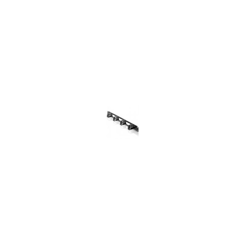 pannello passapermute tecnosteel 1u - 4 anelli corti [f9030n]