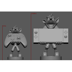 figurina supporto controller exquisite gaming cable guys crash bandicoot