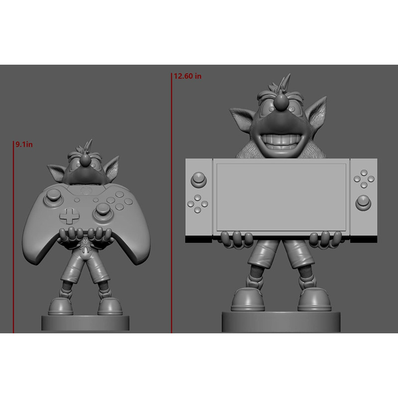 figurina supporto controller exquisite gaming cable guys crash bandicoot