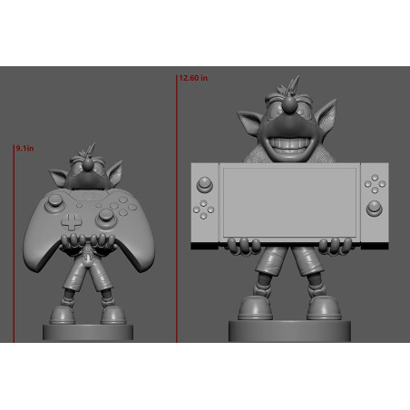 figurina supporto controller exquisite gaming cable guys crash bandicoot