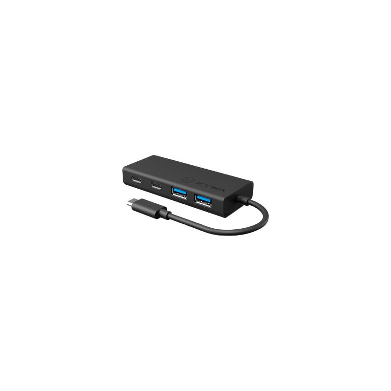 hub usb icy box ib-1426-cpd bk - 2x -c 2x usb-a