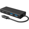 hub usb icy box ib-1426-cpd bk - 2x -c 2x usb-a