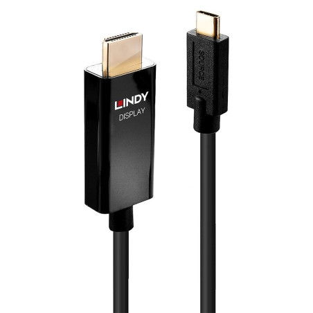 cavo adattatore video lindy 1.0m, 4k, usb c male / [43291]