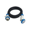 prolunga industriale fanton ce 16a 380-415v 6h ip67 30m nero/bianco
