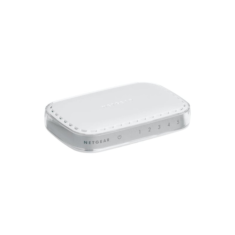 switch netgear gigabit ethernet 10/100/1000 5porte bianco [gs605-400pes]