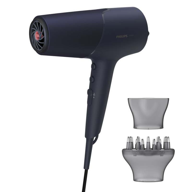 asciugacapelli philips 5000 2300w blu marino [hpphisubhd51000]