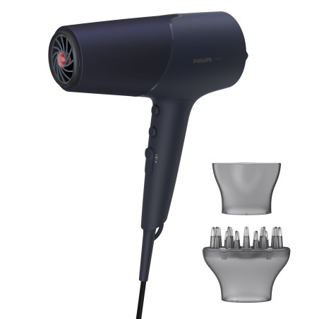 asciugacapelli philips 5000 2300w blu marino [hpphisubhd51000]