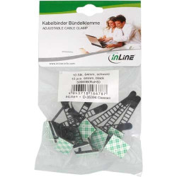 Inline ferma cavi adesivo, regolabile fino a 64mm, con foro di fissaggio,