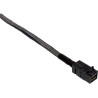 Inline mini sas hd kabel, sff-8643 zu 4x sata + sideband, 0,5m