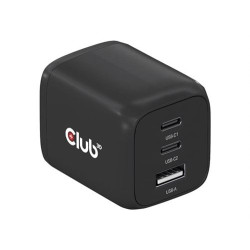 alimentatore da viaggio club 3d tripla porta 2x usb-c + usb-a