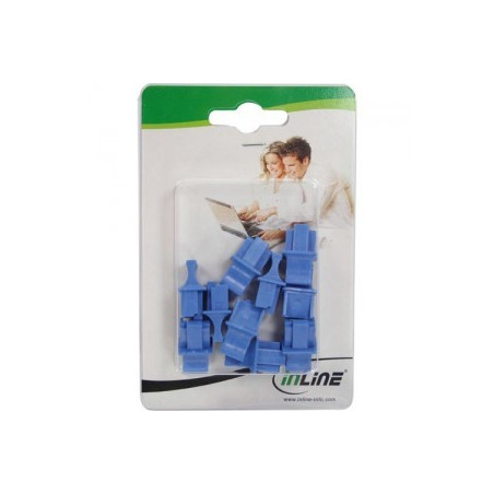 Inline tappo di chiusura antipolvere protezione porte lan rj45, blu,