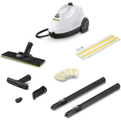 pulitore a vapore karcher sc 2 easyfix cilindrico 1000ml 1500w nero/bianco