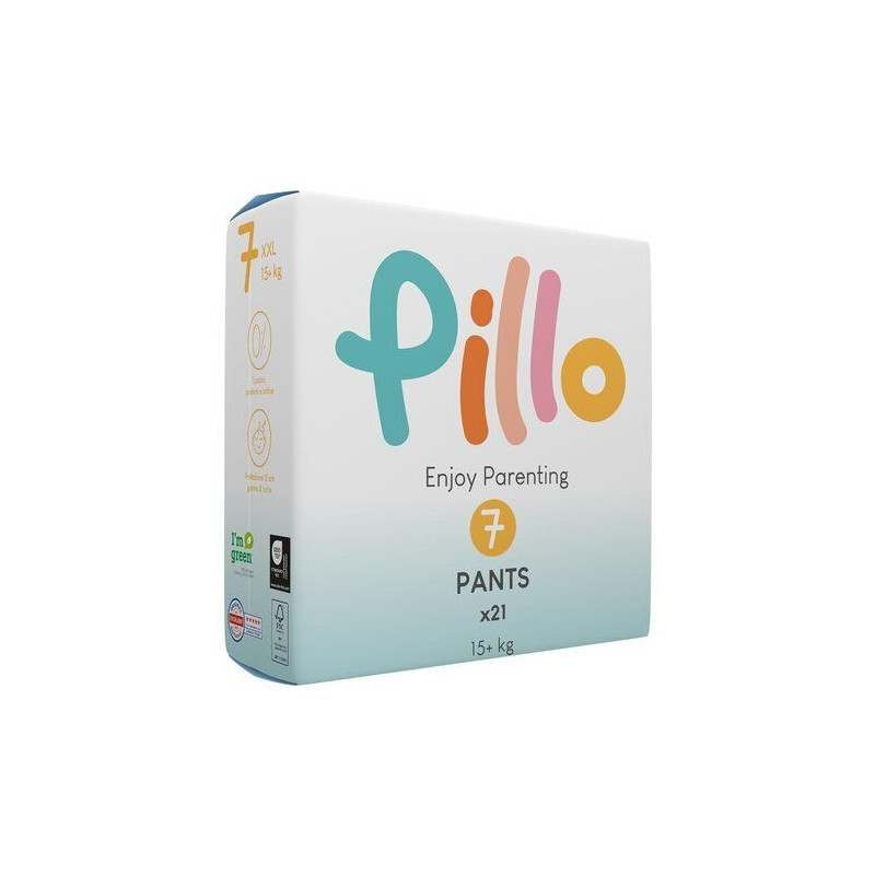 pannolini pillo enjoy parenting pants taglia 7 xxl +15kg 21pz