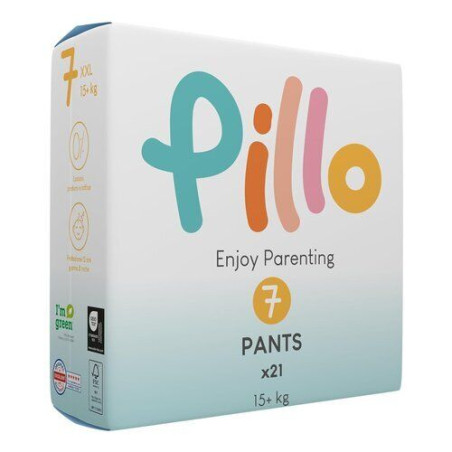 pannolini pillo enjoy parenting pants taglia 7 xxl +15kg 21pz